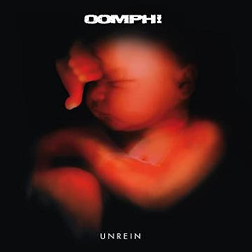 CD cover for Oomph! - Unrein, featuring a red-toned infant image.