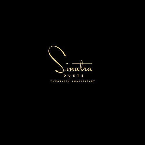 Black background with gold text reading “Sinatra Duets Twentieth Anniversary.”