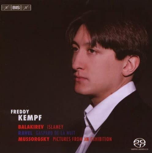 CD cover featuring a portrait of pianist Freddy Kempf and text details.