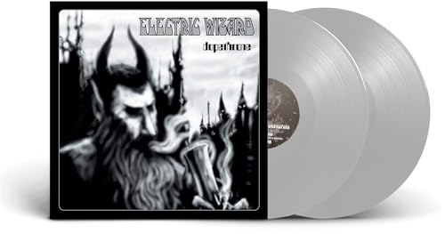 Electric Wizard’s “Dopethrone” double LP in cloudy grey vinyl, with cover art.