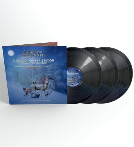 Loreena McKennitt triple vinyl record set, featuring winter scene cover art.