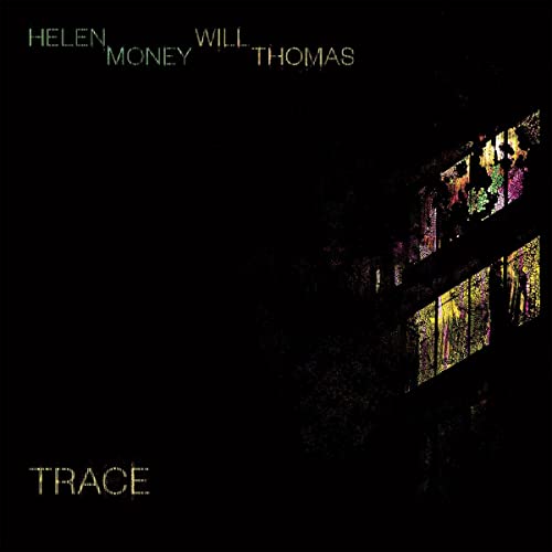 Vinyl record cover for "Trace" by Will Money, dark and abstract.