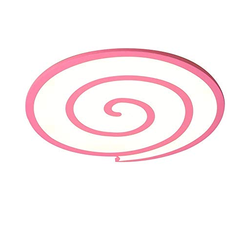 Pink and white spiral design on a white background.