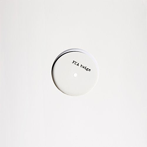 Black vinyl record in a sleeve with Fka Twigs branding and artwork.