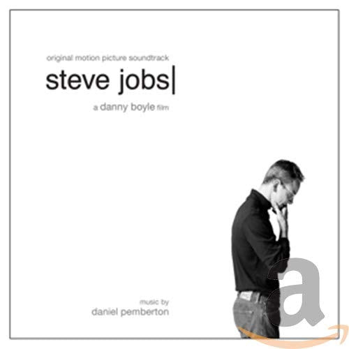 CD cover for “Steve Jobs” soundtrack featuring a profile of Steve Jobs.