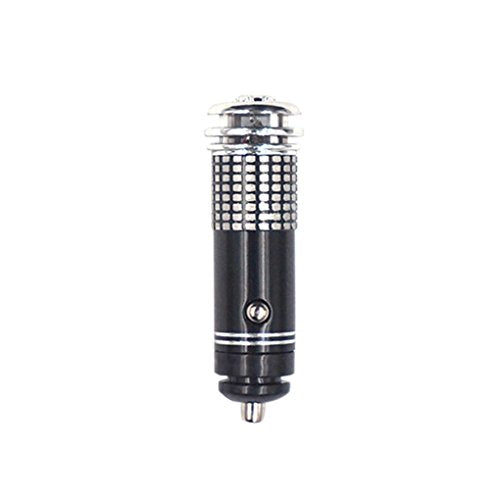 Black and silver cylindrical object with textured grip and small button.