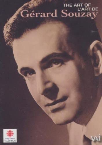 Portrait of Gérard Souzay, a man with short dark hair, on a DVD cover.