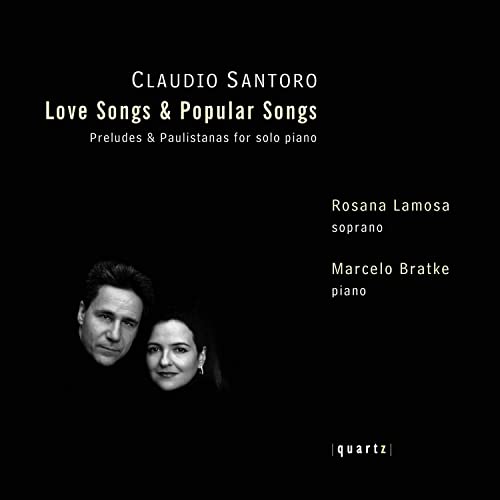 CD cover featuring Claudio Santoro’s music with portraits of musicians.