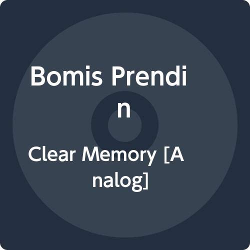 Dark blue vinyl record with white text: "Bomis Prendi" and "Clear Memory.