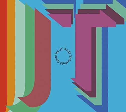 CD cover for “Suite For JT” by Andy Schofield, abstract geometric design.