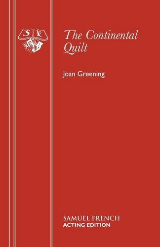 Red book cover with white text: "The Continental Quilt" by Joan Greening.