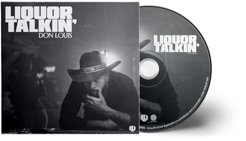 CD case and disc for Don Louis’ “Liquor Talkin’” featuring a man in a hat.