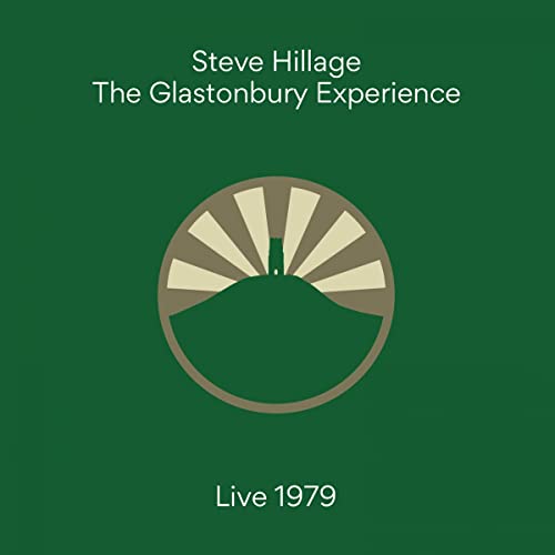 Steve Hillage album cover: green background with abstract hill and sun design.