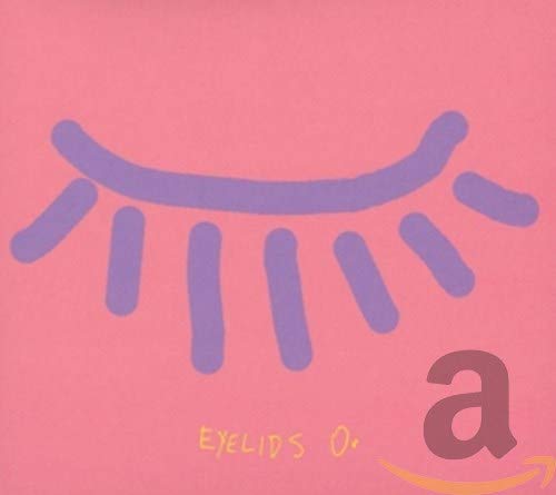 Pink CD cover with stylized purple eyelashes and an "a" logo.