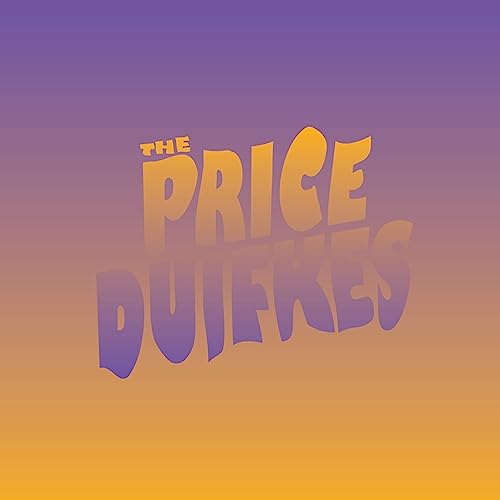 Album cover for "The Priceduifkes" with orange and purple text on gradient.
