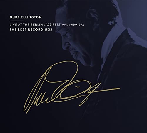 CD cover featuring a portrait of Duke Ellington and his signature.