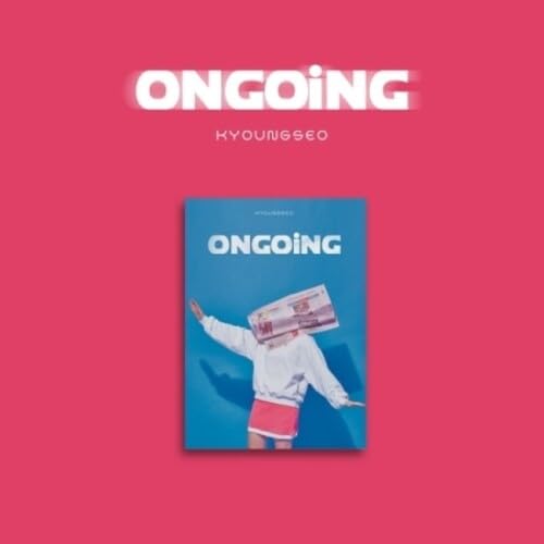 CD cover for Kyoungseo’s “Ongoing” featuring a person with a newspaper head.