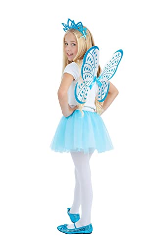 Smiffys 53159 Blue Butterfly Kit, Girls, One Size