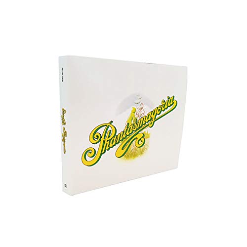 White CD case with ornate green and gold “Phantasmagoria” lettering.
