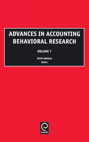 Advances in Accounting Behavioral Research