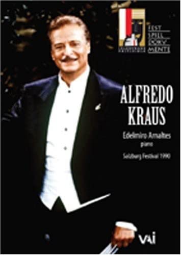 Alfredo Kraus portrait on DVD cover, Salzburg Festival 1990 recital.
