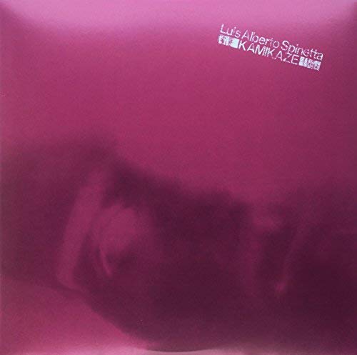 Pink album cover for Luis Alberto Spinetta’s “Kamikaze” with blurry figure.
