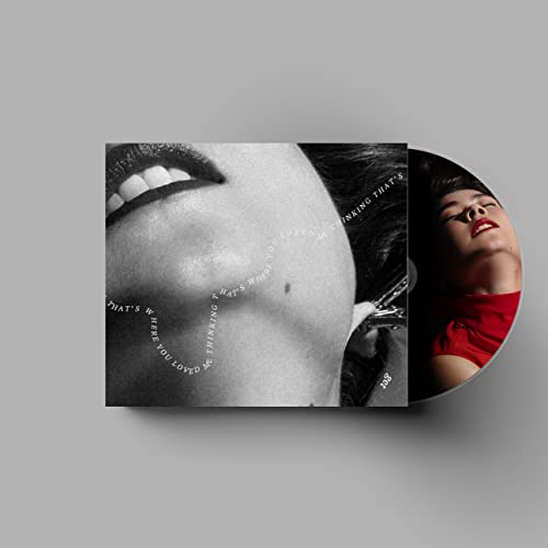 Mitski album CD with black and white portrait and red details.