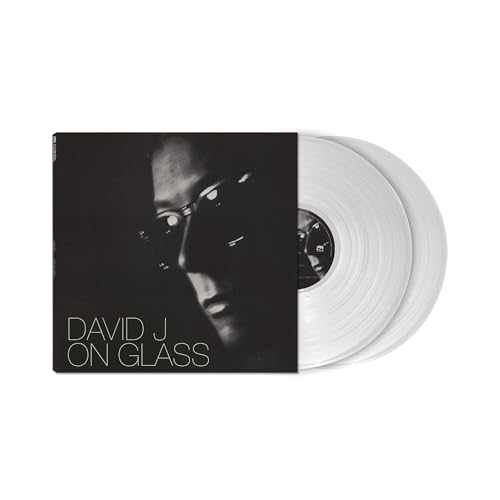 David J "On Glass" vinyl record with a portrait cover and white disc.
