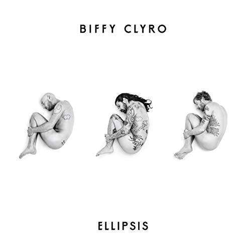Biffy Clyro’s “Ellipsis” CD cover: three tattooed figures in fetal positions.