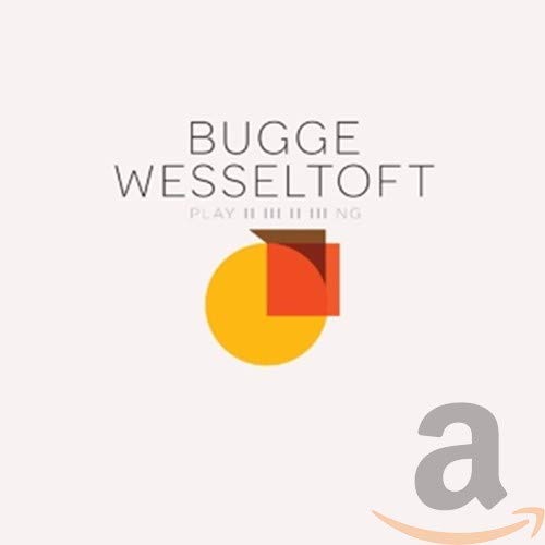 CD cover for Bugge Wesseltoft’s “Playing” with abstract orange and yellow design.