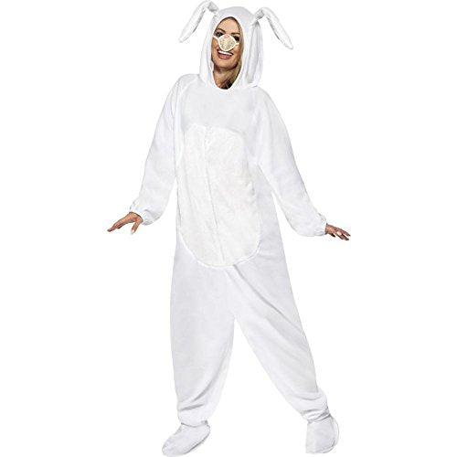Smiffys Rabbit Costume, Medium, White, M - Size 38"-40"