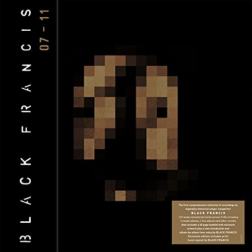 Black Francis "07-11" 9CD boxset cover with pixelated face and text.