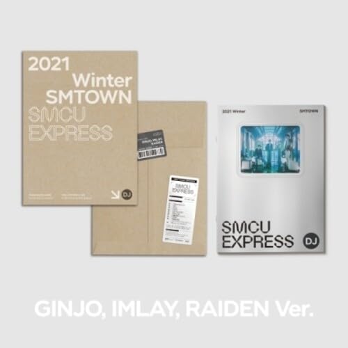 SMtown Winter album CD with beige packaging and silver cover art.