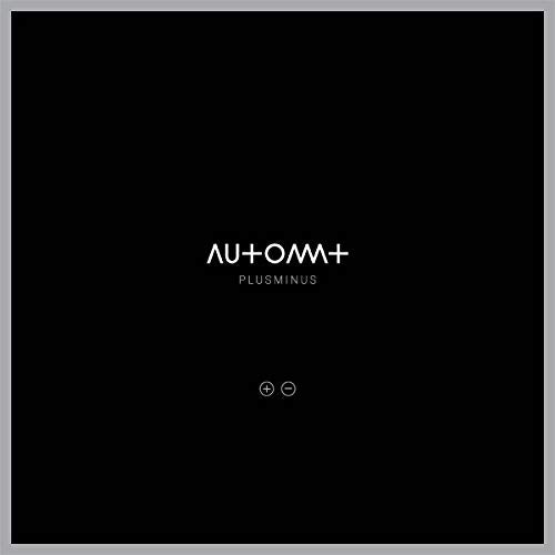 Black CD cover with white text reading "Automat - Plusminus" and symbols.