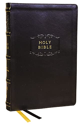 KJV Holy Bible with Apocrypha and 73,000 Center-Column Cross References, Brown Leathersoft, Red Letter, Comfort Print (Thumb Indexed): King James Version