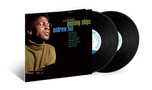 Andrew Hill "Passing Ships" vinyl record with portrait cover and two black discs.