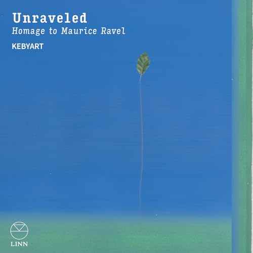 CD cover: blue gradient background, single stem with leaf, text “Unraveled”.