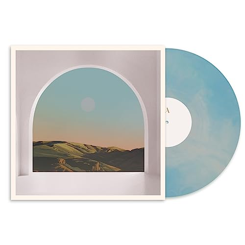 Vinyl record with landscape cover art featuring an arched window.