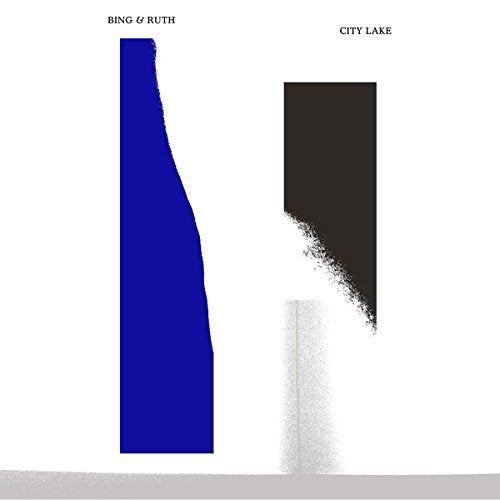 Album cover for Bing & Ruth’s “City Lake” with blue and black blocks.