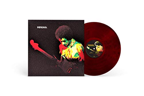 Jimi Hendrix “Band Of Gypsys” vinyl record with red translucent disc.