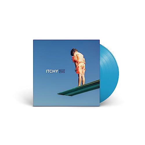 Itchy - Dive vinyl record, blue disc and cover with a diver.