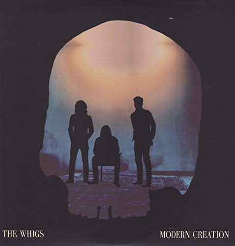 Album cover for The Whigs’ “Modern Creation” featuring three silhouetted figures.