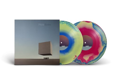 Phish "Evolve" vinyl 2LP with colorful, swirled records and album cover.