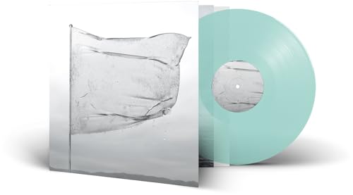 Vinyl record and album cover featuring a crumpled flag image.