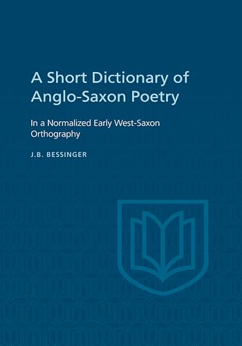 A Short Dictionary of Anglo-Saxon Poetry
