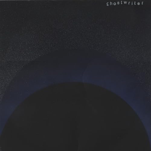 Dark album cover with the word "ghostwriter" and a circular shape.