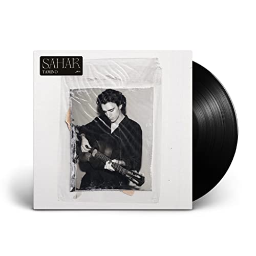 Tamino Sahar vinyl record cover featuring a black and white portrait of a guitarist.