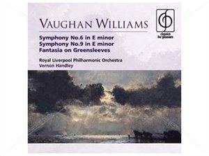 CD cover for Vaughan Williams’ Symphony No. 6 with landscape painting.