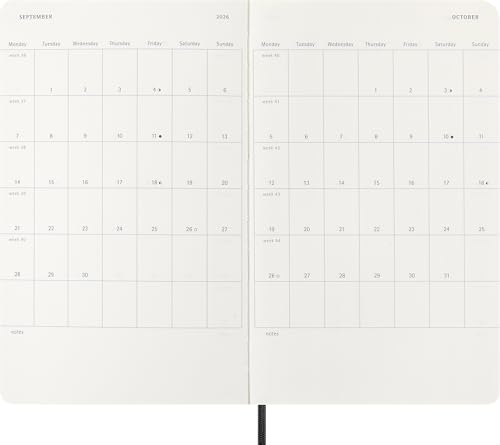 Moleskine 2026 12 Month Weekly Horizontal Layout Diary