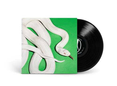 Deftones “Private Music” vinyl record with a white snake on green cover.